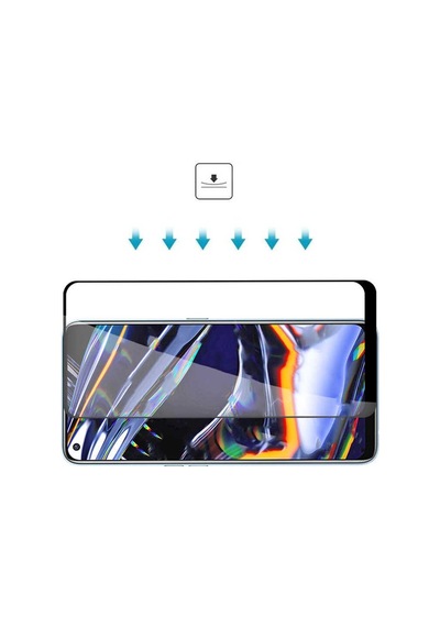 Oppo Reno 7 4g Uyumlu Zore Kenarları Kırılmaya Dayanıklı Cam Ekran Koruyucu