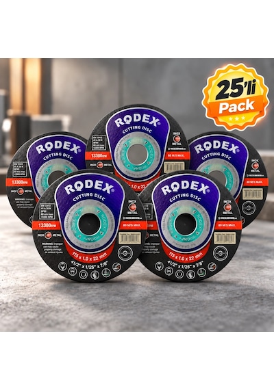 Rodex Inox Kesici 115 1,0 25'' Li Pack