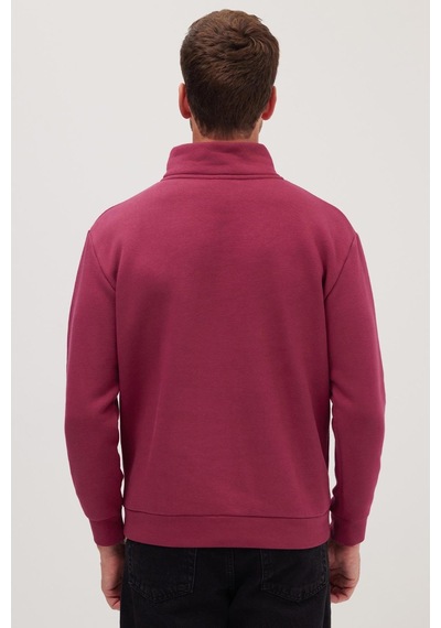 Tudors Unisex Relax Fit Rahat Kesim Pamuklu İçi Polarlı Yarım Fermuarlı Fuşya Dik Yaka Sweatshirt-35156 Fuşya Tudors Unisex Relax Fit Rahat Kesim Pamuklu İçi Polarlı Yarım Fermuarlı Fuşya Dik Yaka Sweatshirt-35156 Fuşya