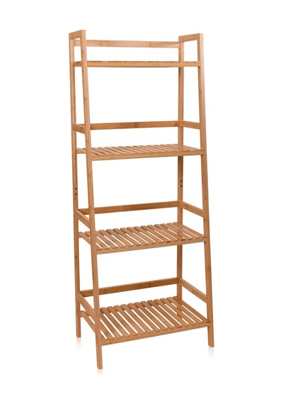 The Mia Bambu 4 Katlı Düzenleyici Dolap Raf 120x49x32 Cm Çok Renkli