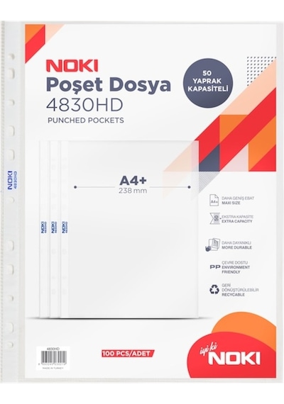 Noki Hd Poşet Dosya 100'lü