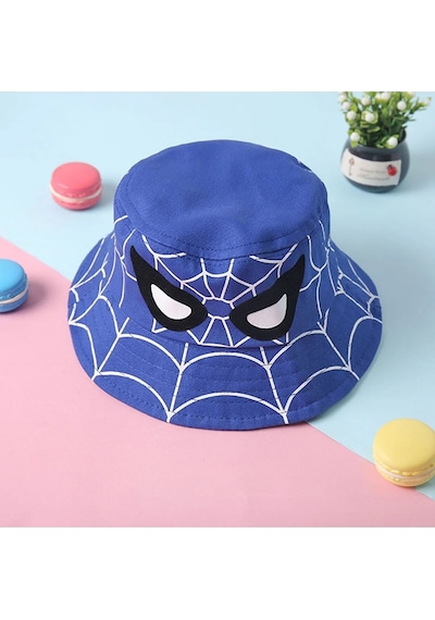 Shopiolog Çocuk Kova Şapka Erkek Örümcek Adam Balıkçı Kova Şapka Spiderman