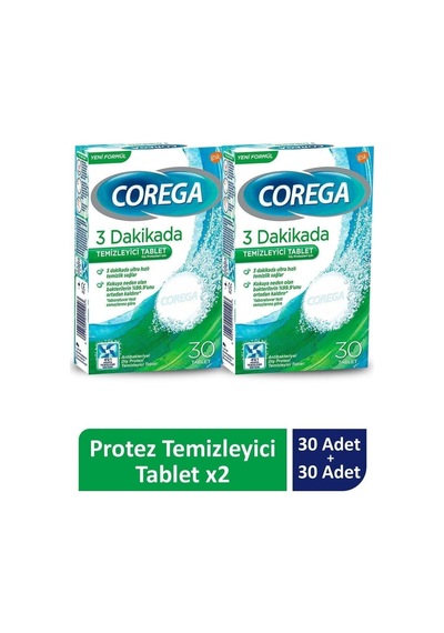 Pazarız Diş Protez Temizleyici 30 Tablet 2 Adet
