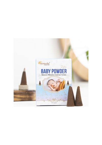Aromatika Baby Powder Aromalı Konik Tütsü