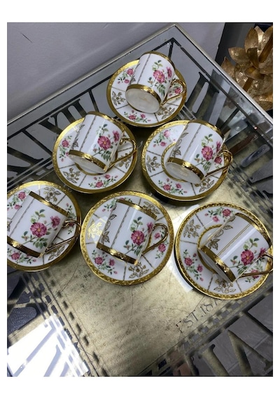 Rsy-228 6 Lı Porselen Fincan Takımı Tatum Çok Renkli