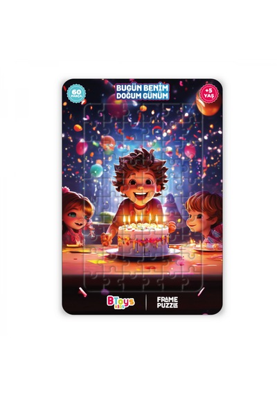 6 Adet Lisanslı 60 Parça Btoys Can Frame Puzzle 6 Adet Puzzle