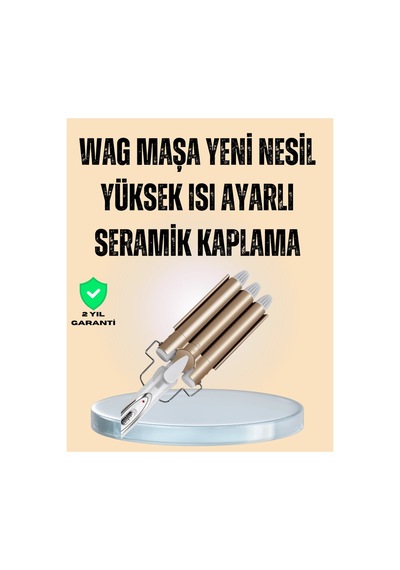Ayarlanabilir Isılı Bukle Saç Maşası Düz Renk