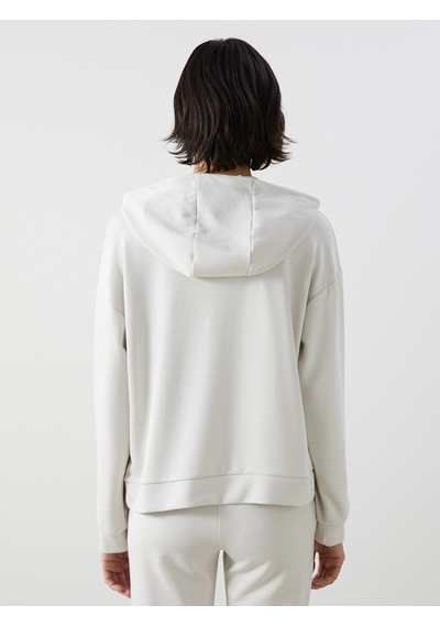Lcw Vision Bej Loose Fit Kadın Hoodie