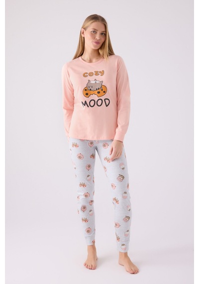 Rolypoly Kadın Turuncu Pijama Takımı Turuncu