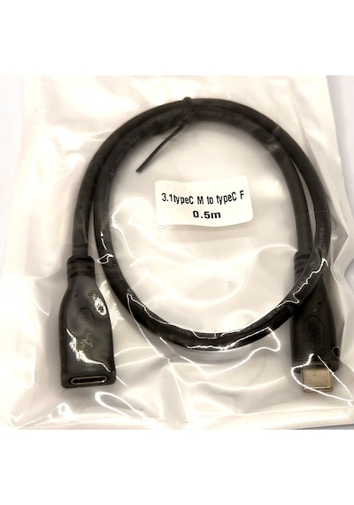 50cm Type C Uzatma Kablosu 0.5m Dişi Erkek Usb Type C Extension