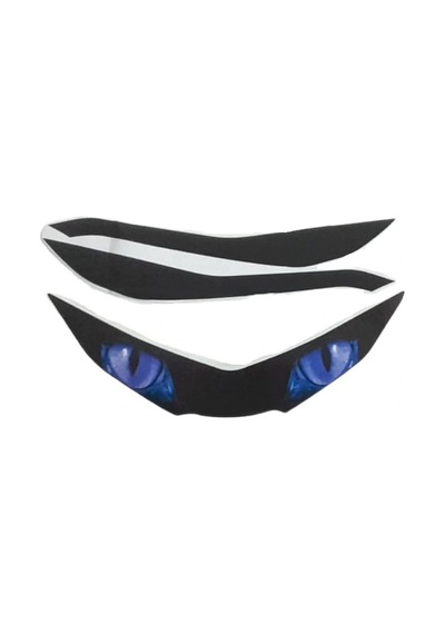 Honda Pcx Far Stiker+far Kaşı 2018-2019-2020 Uyumlu Mavi Çok Renkli