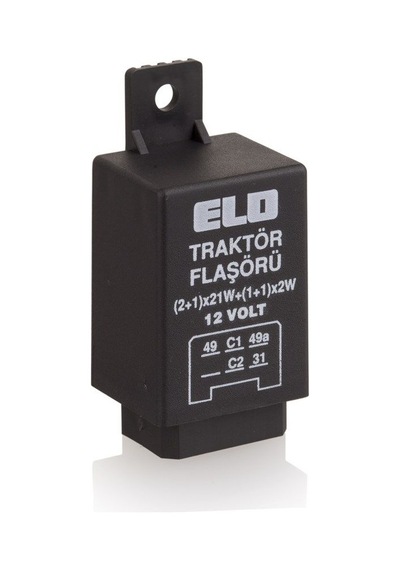 Elo 203106001 Elektronik Flaşör 12v Traktör İkazlı 5-6 Terminal
