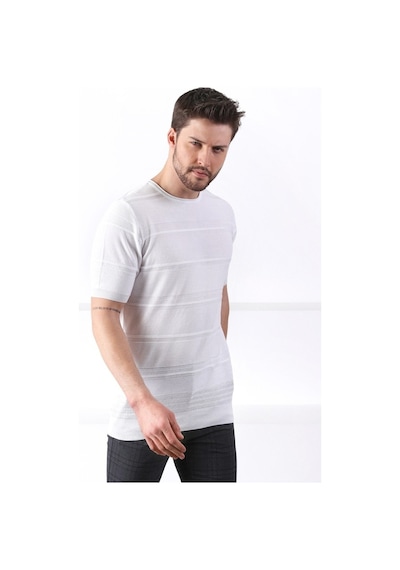 Ferraro Beyaz Bisiklet Yaka Erkek Pamuk Triko T-Shirt-Beyaz (417934683) Beyaz Ferraro Beyaz Bisiklet Yaka Erkek Pamuk Triko T-Shirt-Beyaz (417934683) Beyaz