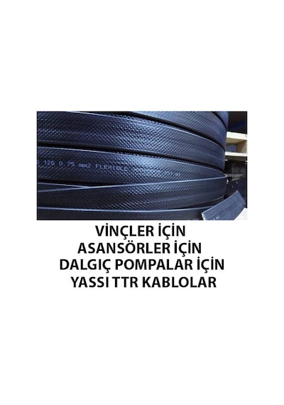 3X1.5 Yassı %100 Bakır Ttr Kablo 1 M