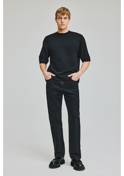 Defacto %100 Pamuk Straight Fit Uzun Boy Jean Pantolon I6062ax26aunm40 Siyah-nm40