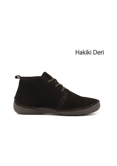 Gönderir Gönderi R Kadın Kahve Süet Bağcıklı Hakiki Deri Comfort Bot Dkzb02842661