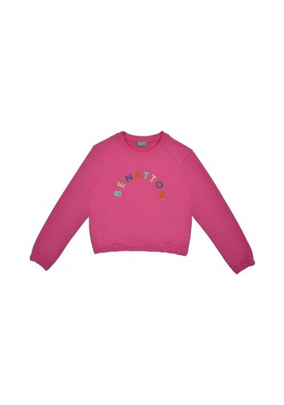 Benetton Çocuk Sweatshirt Bnt-g21567-015 Pembe