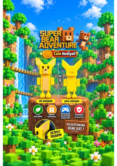 Super Bear Adventure Tilki Figürü 1adet
