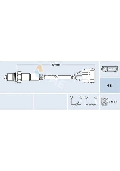 Vw Polo Oksijen Sensoru 1.4 2000-2001 Ahw Ape Aua Fae 77239