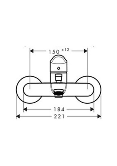 Hansgrohe Logis E Banyo Bataryası 71415000 Krom