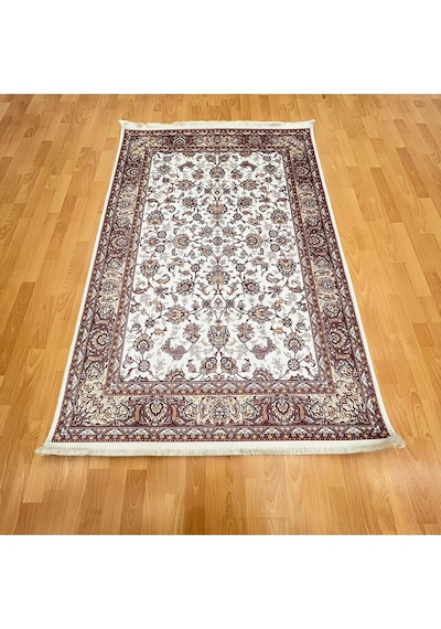 Klasik Osmanlı Motifli 120 X 180 Dijital Baskı Halı Beyaz