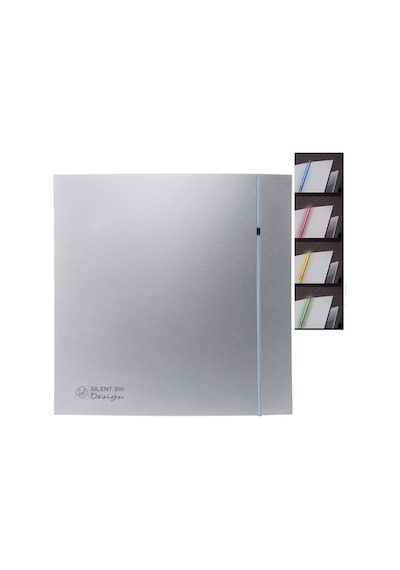 Silent-200 Crz Silver Design Zaman Ayarlı Sessiz Banyo-Wc Fanı