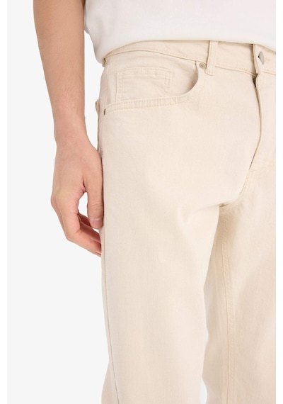 Defacto Slim Tapered Fit Dar Paça Jean Pantolon C9743ax25aubg714 Bej