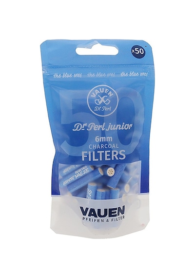 Dr. Perl Junior Blue 6mm. 50 Adet Aktif Karbon Pipo Filtresi