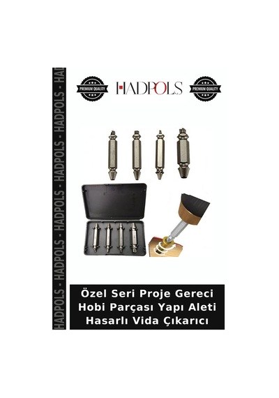 Özel Seri Proje Gereci Hobi Parçası Yapı Aleti Hasarlı Vida Çıkarıcı