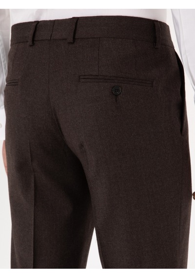 Cacharel Kahverengi Slim Fit Kumaş Pantolon Cacharel Kahverengi Slim Fit Kumaş Pantolon