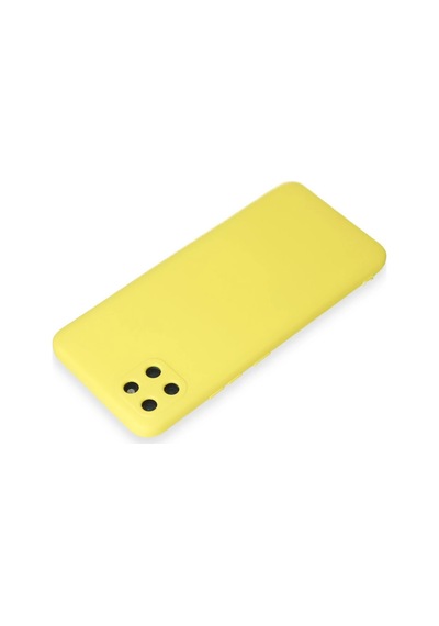 Gld-spt- Newface Realme C11 Kılıf Nano İçi Kadife Silikon - Sarı