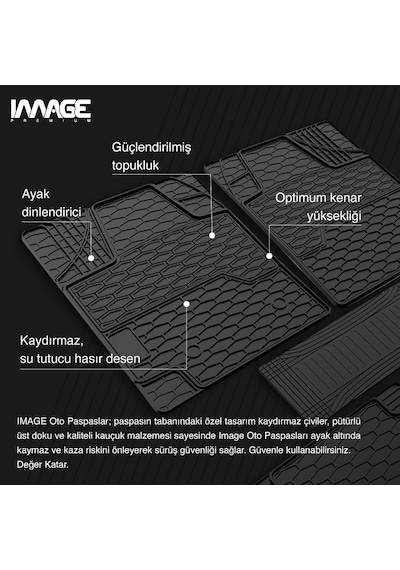 İmage Mercedes Vito W447 2014+ /viano Kauçuk Paspas
