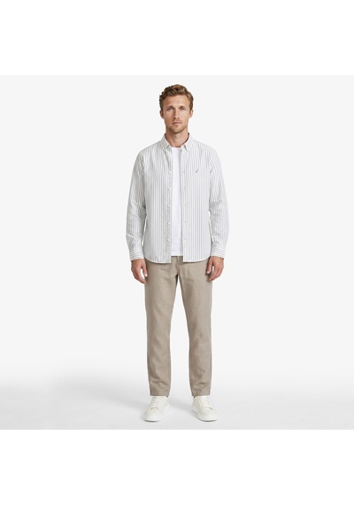 Nautica Erkek Yeşil Regular Fit Çizgili Gömlekçizgiliw65541t