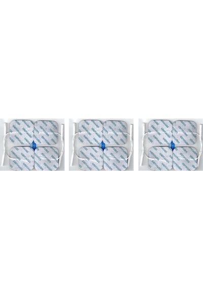 Stimrodes 5 x 5 CM Kablolu Kare Tens Pedi 3 x 4'lü
