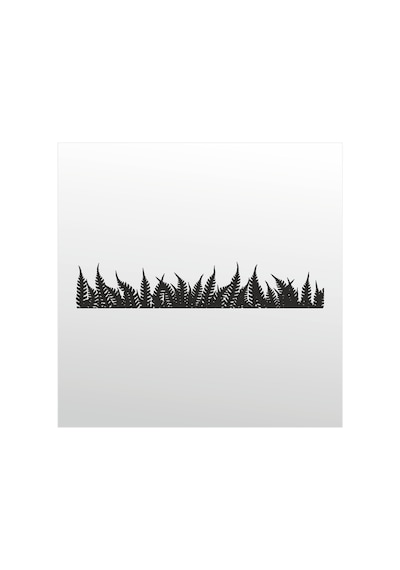 Folyo Sticker Çiçek 90 Cm Uzunluk Siyah