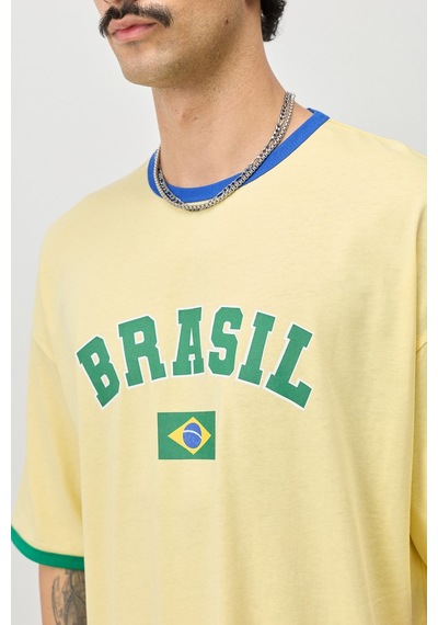 Fıfa World Cup 26 Brezilya Oversize Tişört Sarı