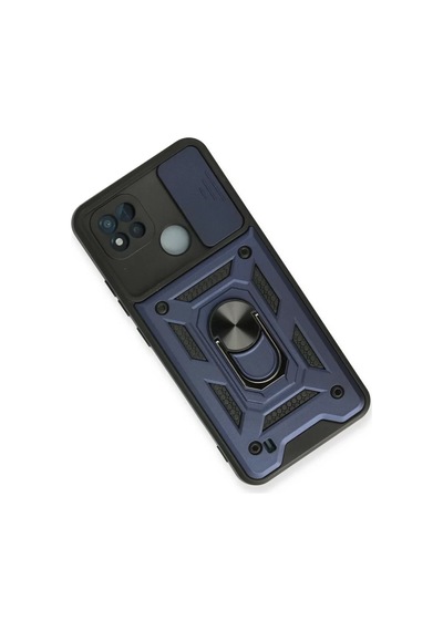 Newface Realme C11 2021 Kılıf Pars Lens Yüzüklü Silikon - Lacivert
