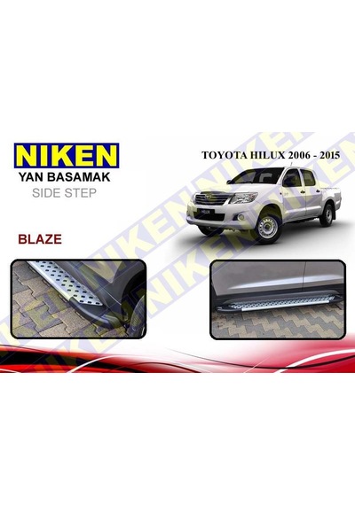 Toyota Hilux Yan Basamak Koruma 2006-2015 Lüx Tip Noktalı