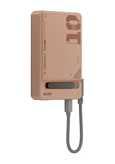 Pd 20w 5000mah Mf Magsafe Wireless Kablosuz Uyumlu Stand Type-c To Type-c Powerbank Şarj Aleti Pembe