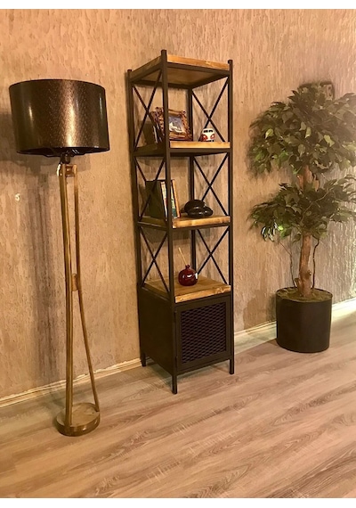 Eiffel 3 Raflı Ve Dolaplı Kitaplık
