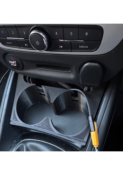 Renault Megane Ön Konsol Bardaklık Cup Holder İçecek Tutucu Siyah