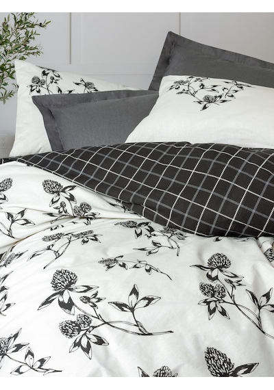 Cotton Box Balance Ranforce Tek Kişilik Nevresim Takımı Ohia Antrasit