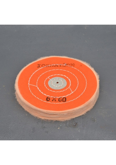 6x60 6 İnç Turuncu Polisaj Keçesi - 150mm