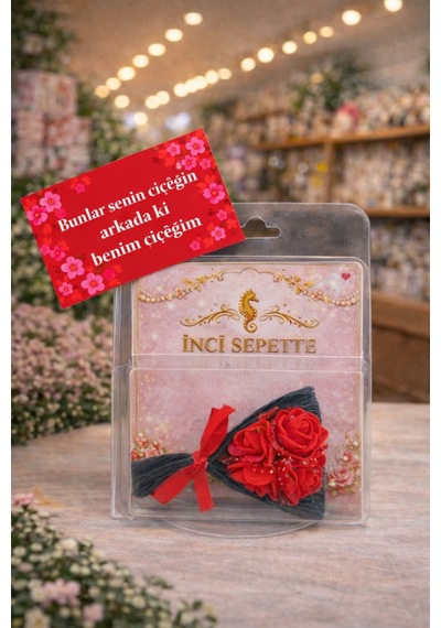 Sevgiliye Hediye Paketi Renkli Buket Aynalı Hot Flowers Hedi,ye Paketli