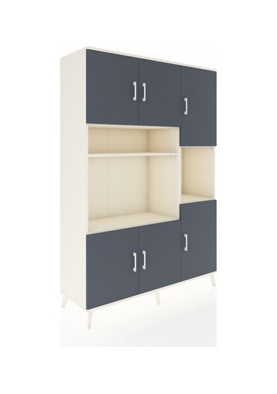 Hyperion Dolap 9 Raflı 6 Kapaklı 132x44x195 Aytaşı-antrasit/a... Aytaşı
