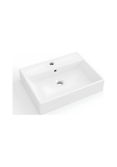 Turavit Vega Dikdötgen Beyaz Delikli Lavabo 80x45 Cm Vg0080 Diğer