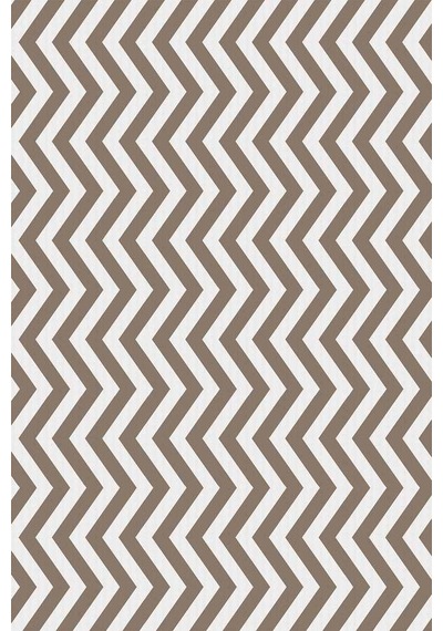 Bej Zigzag Desenli Dokuma Leke Tutmaz Masa Örtüsü Mso138n11