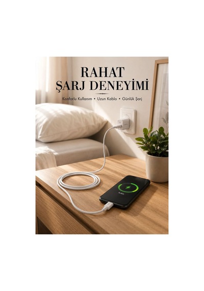 Usb-a To Type-c Şarj Kablosu 2 Metre Uzun Kablo Sarı