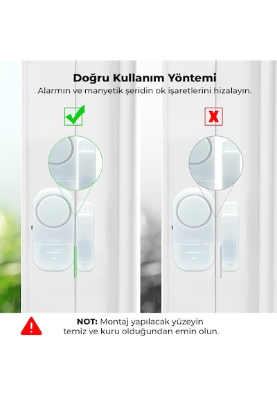 Kapı & Pencere Tipi Mini Alarm Güvenlik Sistemi