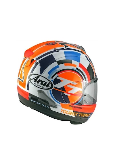 Arai Rx7 V Evo Lom Tt 25 Motosiklet Kaskı Mavi - Turuncu